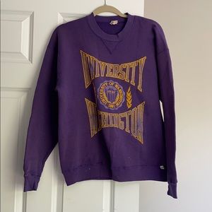 Vintage UW Husky crew neck sweatshirt